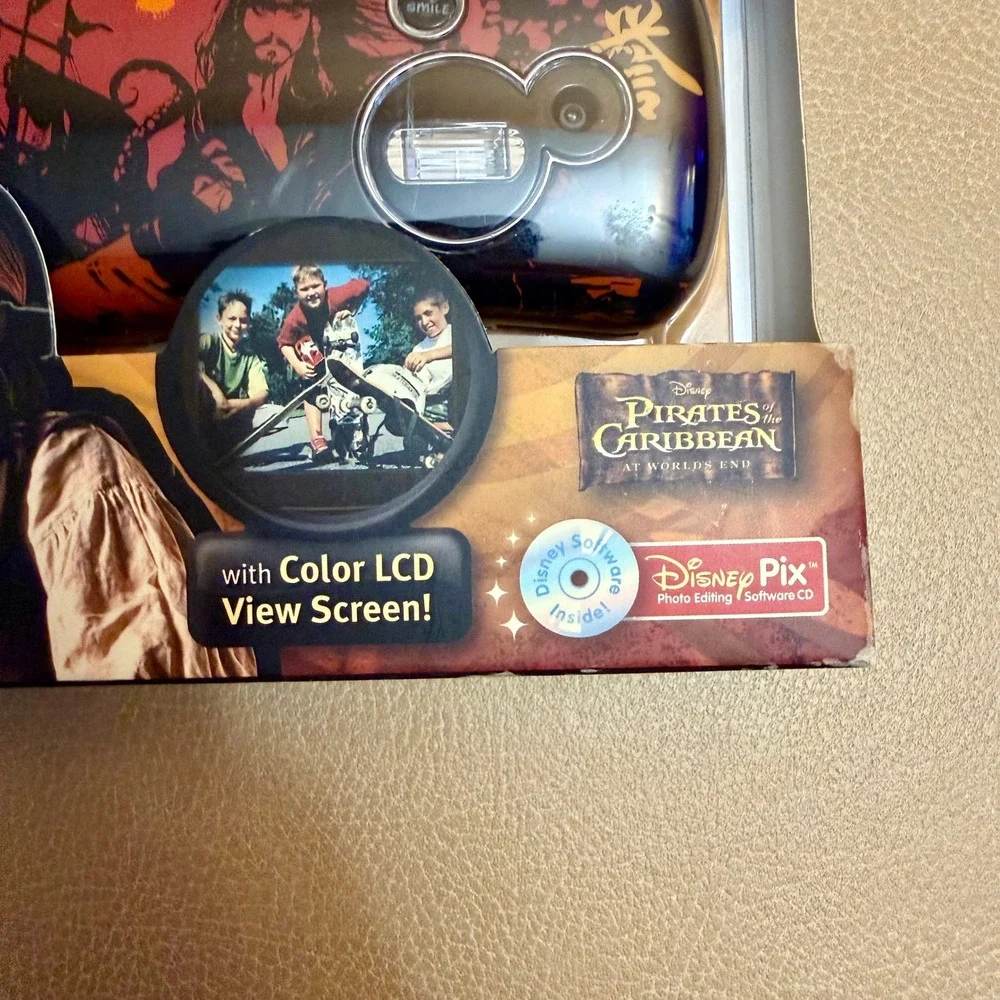 Vintage Disney Pix Click Pirates of the Caribbean Digital Camera Jack Sparrow